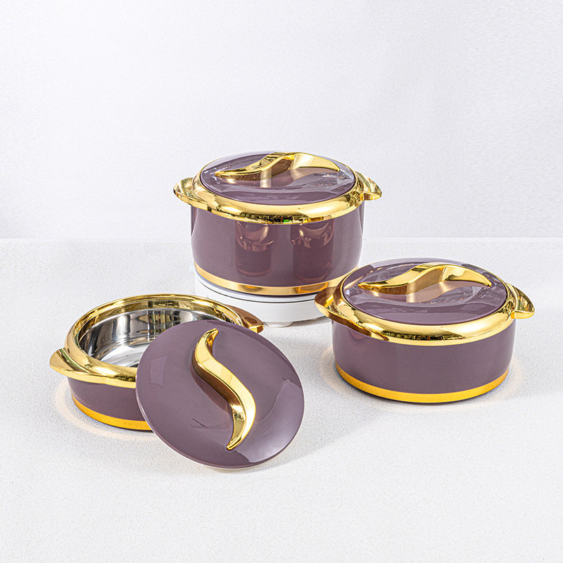 Arabian style insulated food warmer - classic design, multi-functional thermal pot (1.5+2.0+2.5l) - colorful packaging