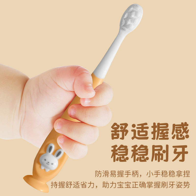 Cartoon children's toothbrush, soft-bristled toothbrush 1-12 years old baby soft-bristled oral cleaning toothbrush box wholesale