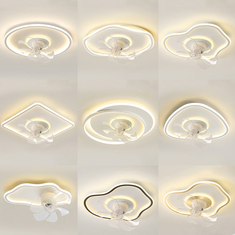 Fan light 2025 new bedroom light ceiling light modern simple eye protection electric fan integrated restaurant Zhongshan lighting