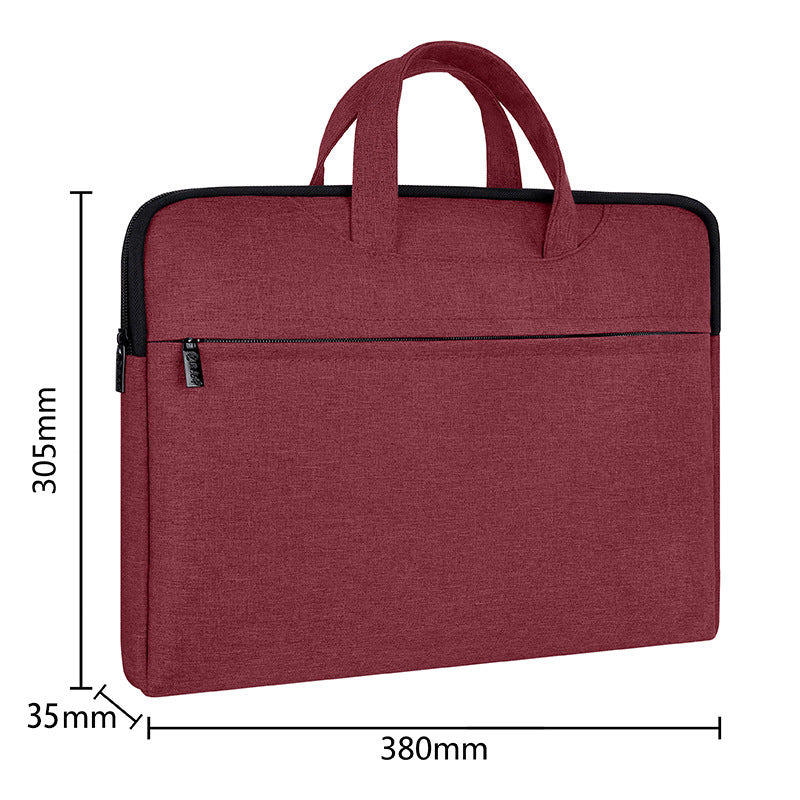 Large capacity canvas briefcase - office handbag, document bag, conference bag, laptop bag, file bag, business bag - custom printing available