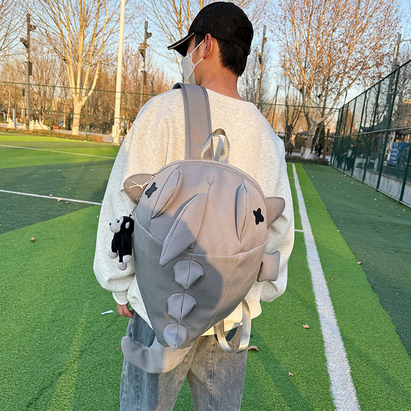 Shark backpack niche design cycling bag men and women whales motorcycle backpack helmet bag travel computer bag