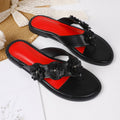 Korean style summer new women's handmade floral flip-flops, lightweight casual flat sandals - cross-border trade supply