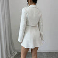 Korean style girl group aesthetic gradient denim top and high-waisted skirt two-piece set - early spring  collection