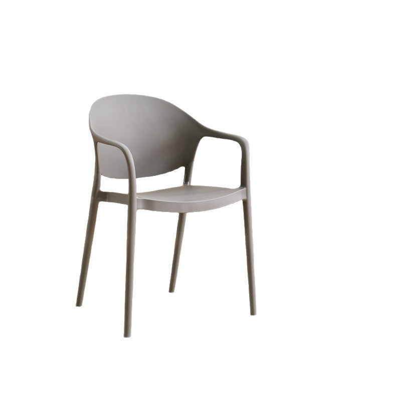 Scandinaviancasual dining chair plastic chair for home stackable armchair office conference chair dining table chair back stool