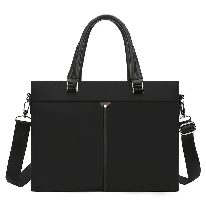 New Oxford cloth men's handbag horizontal corporate LOGO setting business briefcase business trip men's bag meeting bag