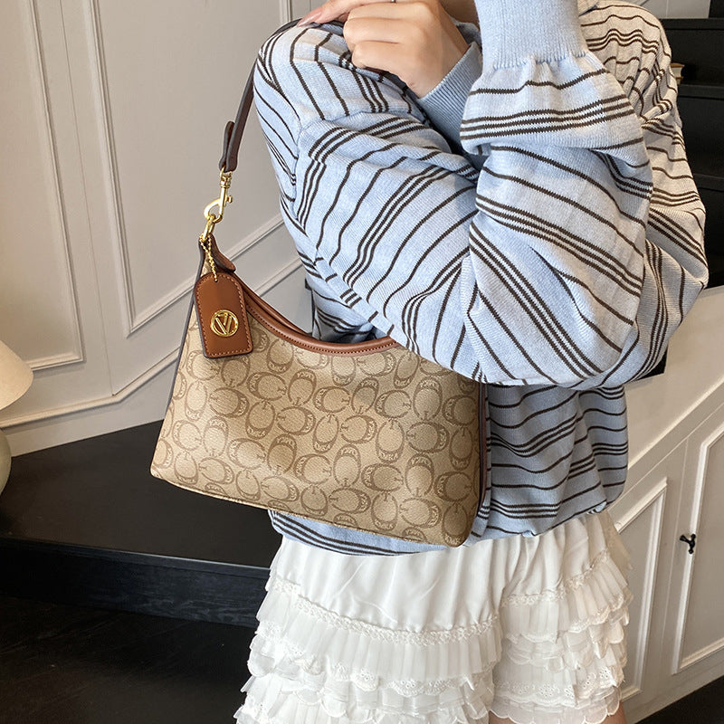 Cross-border high-end presbyopia armpit bag women's 2025 new fashion versatile casual foreign style commuter shoulder messenger bag