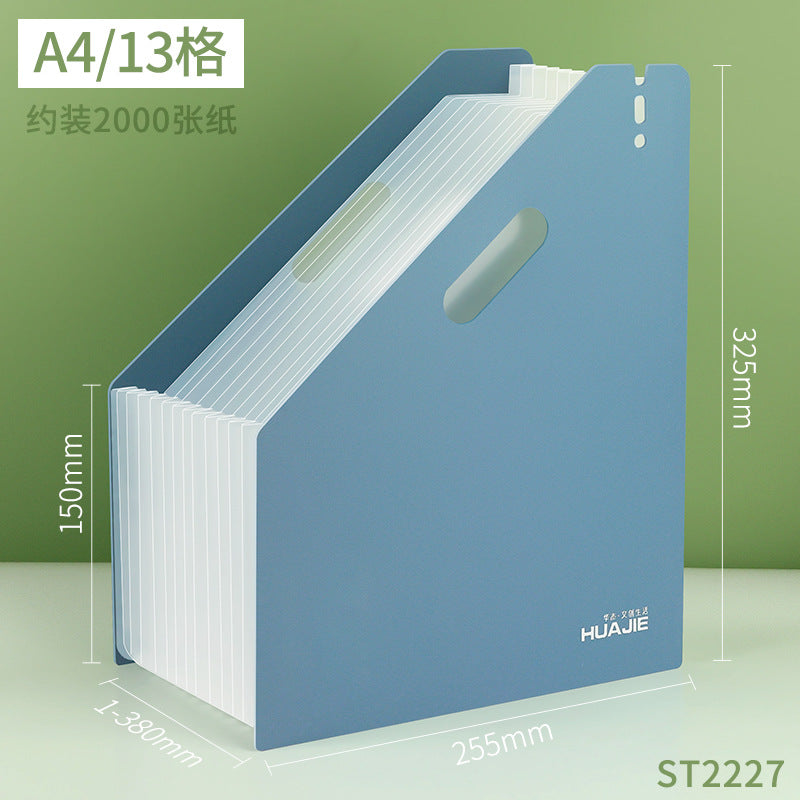Huajie organ bag vertical multi-layer insert folder classification storage box finishing bag test paper high school student paper