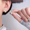 Small fresh crystal drop glaze flower earrings accessible luxuryclassyelegantelegant earrings 2026new arrival earrings wholesale