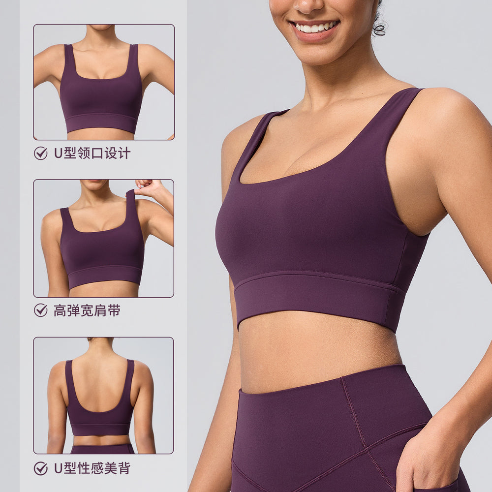 new arrival high-strength sports intimates running bubble wrap yoga vest women's outdoor fitness beautiful back sports bra
