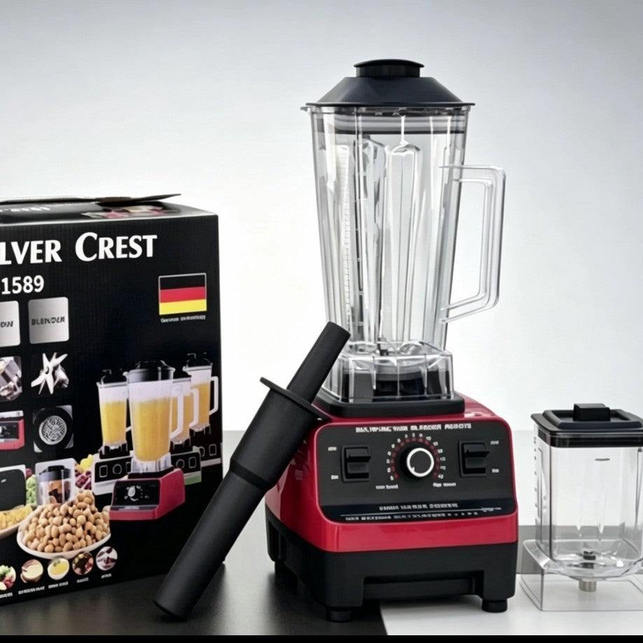 2-in-1 commercial high-power blender & food processor: multi-functional meat grinder, juicer, and kitchen workhorse for home and restaurant use