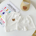 korean style ins kids summer bear outfit - baby boys & girls short sleeve & shorts casual two-piece set