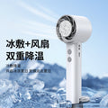 new arrival folding cooling fan usb rechargeable multi-function outdoor handheld carabiner ice compress fan wholesale