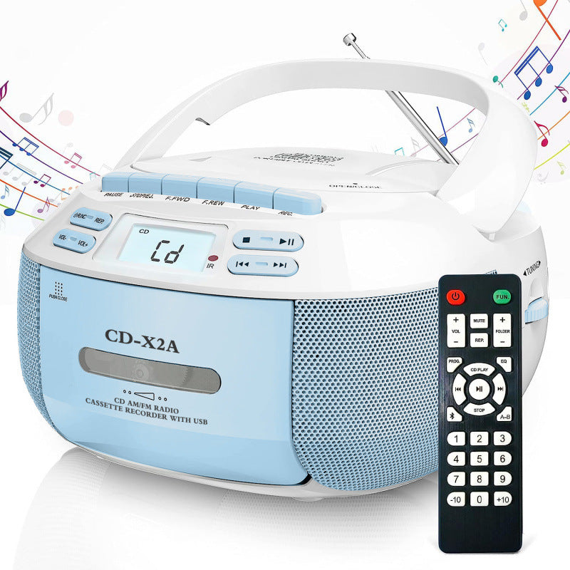 Cross-border hot-selling multi-function Boombox tape player Stereo Bluetooth CD player Children's learning machine AM