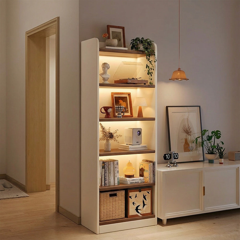 Wall-mounted freestanding bookcase & storage unit - kids' bookshelf, student home organizer, multi-tier storage cabinet