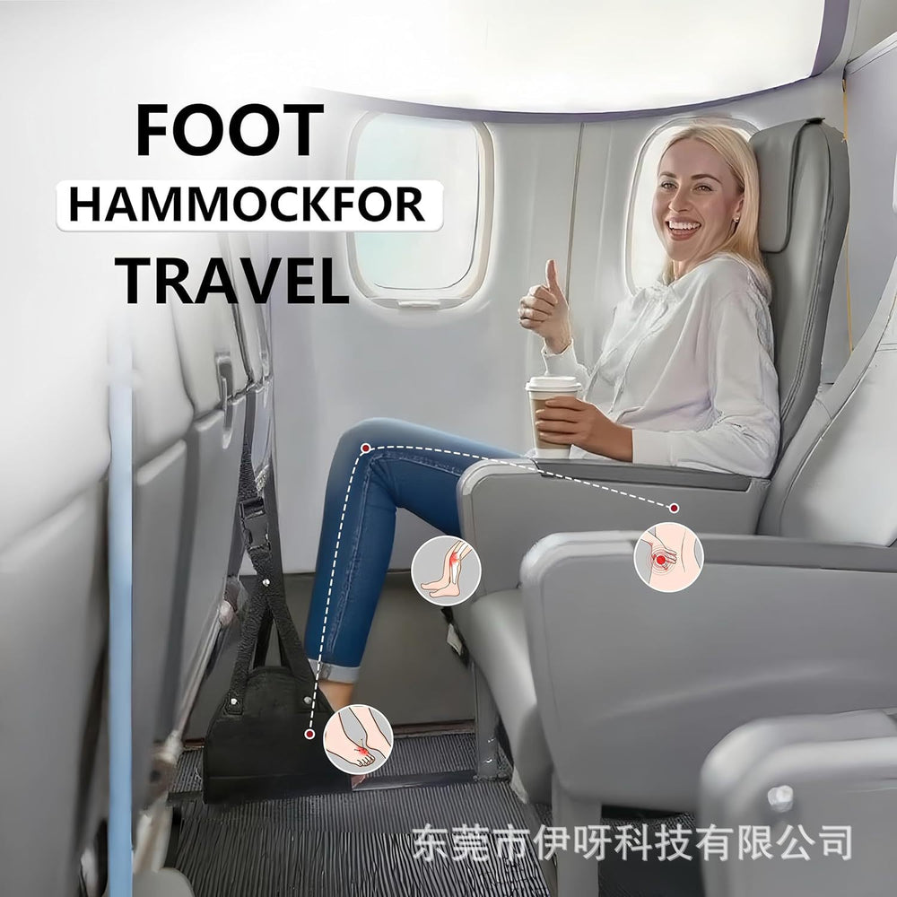 travel plaid foot hammock office foot strap airplane high-speed rail portable travel foot hammock