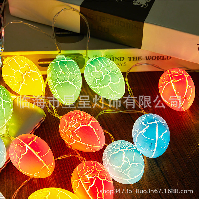 LED Crack Ball Lights String Crack Star Lights Room Party Garden Ambient Lights Flashing Christmas Decoration