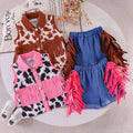 Children's clothing cross-border european and american girls sleeveless shirt + shorts two-piece set children's clothing suit