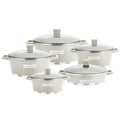 Wholesale factory export die-cast soup pot combination suit pot non-stick pot for home cooking pot soup pot aluminum pot ten-piece set