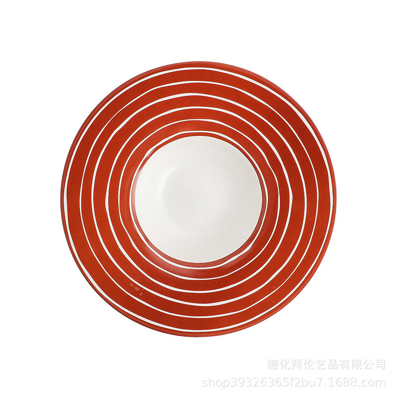 Nordic creative high-end western dinner plate pasta plate hotel restaurant upscale dessert pastry pasta presentation plate