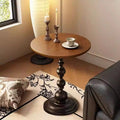 Medieval style side table living room sofa side cabinet new arrival simple small coffee table tea table retro round table