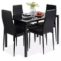 Export tempered glass dining table and chairs transparent complete set of dining table and chairs rectangular dining table dining tables