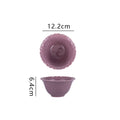 Nordic embossed ceramic western food dessert snack bowl - stylish, high-value rice bowl for home use - minimalist breakfast bowl