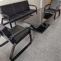 Business office sofa single three-person reception sofa coffee table combination suitcasemodern iron sofa