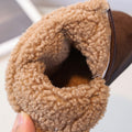 winter new boys' retro trendy cotton boots korean style chic versatile girls' lambswool fashion boots