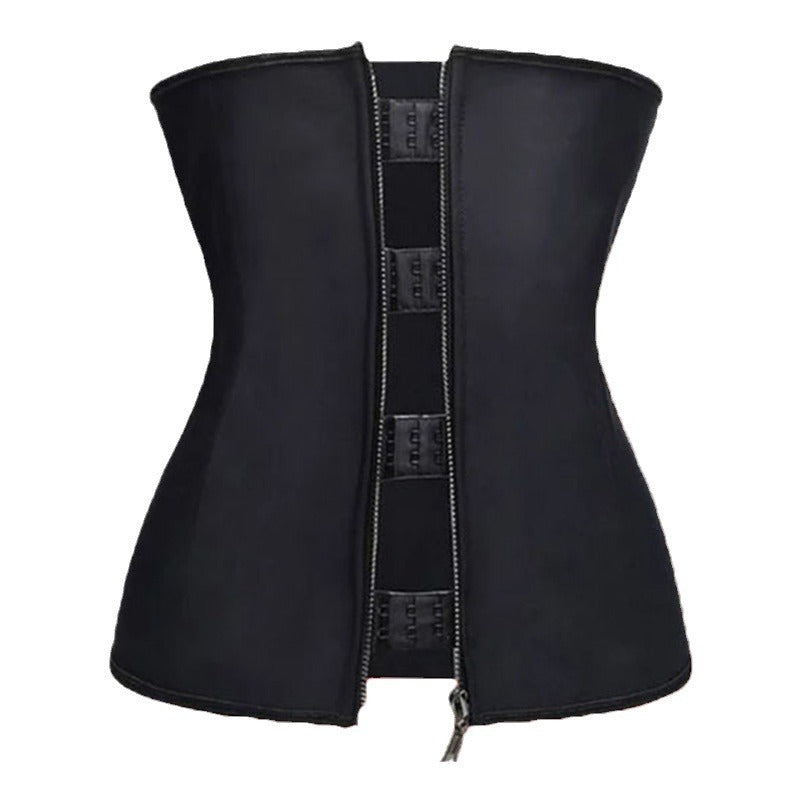 European and american court style shapewear for women - zippered waist trainer, adjustable tummy control belt, sweat-inducing fitness shapewear - export quality