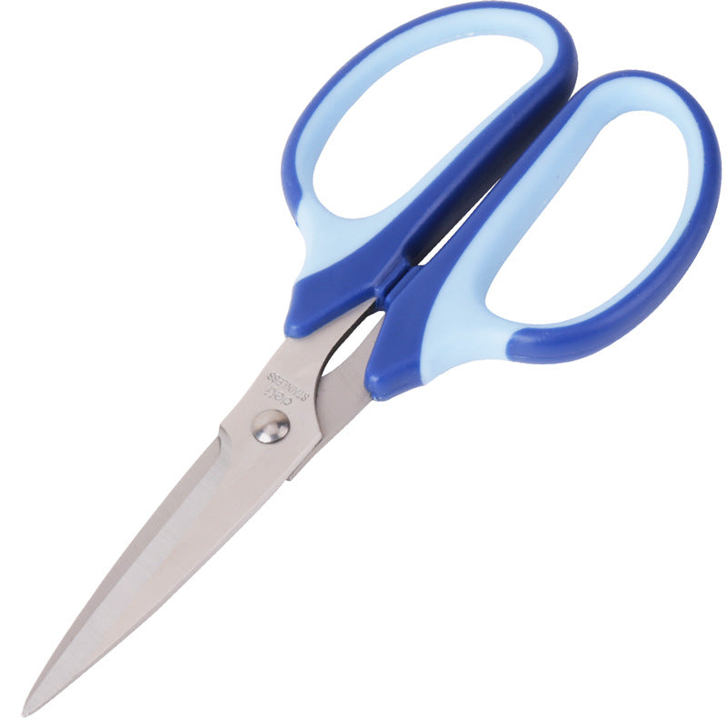 Deli 6001 scissors, office life household stainless steel paper cutters, rubber handles, art scissors, paper cutters