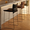 Retro bar chair casualfor home soft backrest high stool medieval style casual makeup chair creative designer chair