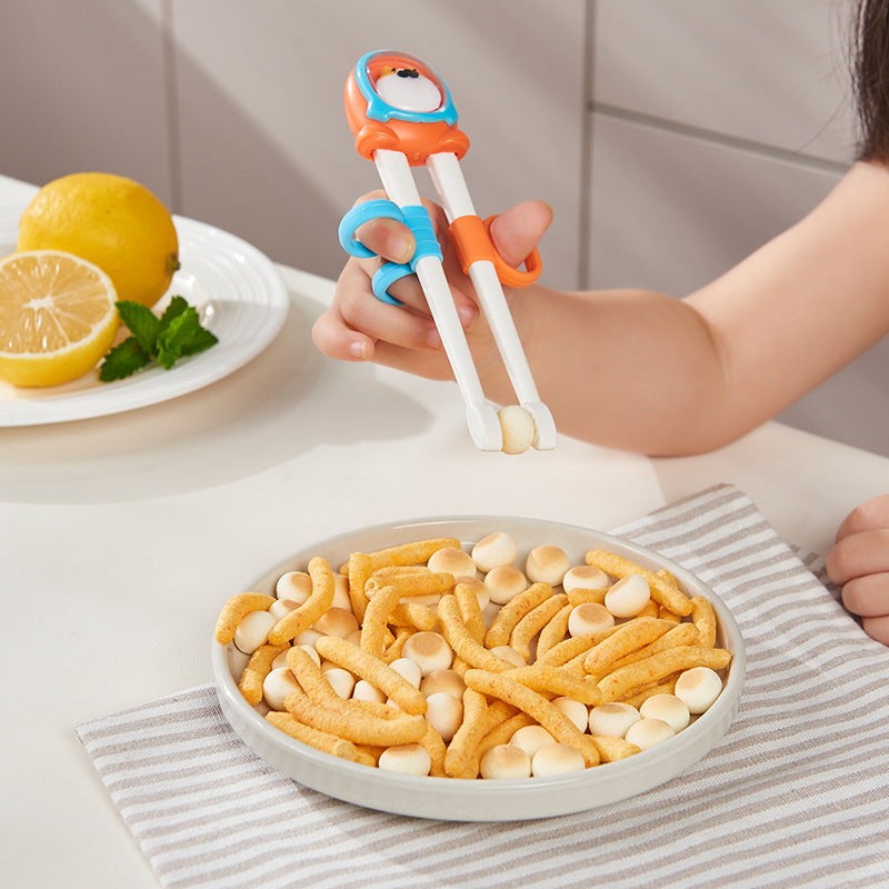 Children's training chopsticks - tiger mouth chopsticks - learning aid for babies - toddler rebound chopsticks - weaning tool - tableware for ages 2-3 and 4-6
