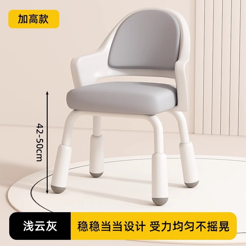 Children's adjustable height study chair - non-slip writing chair for home learning, ideal for bedrooms and studies, promotes proper posture