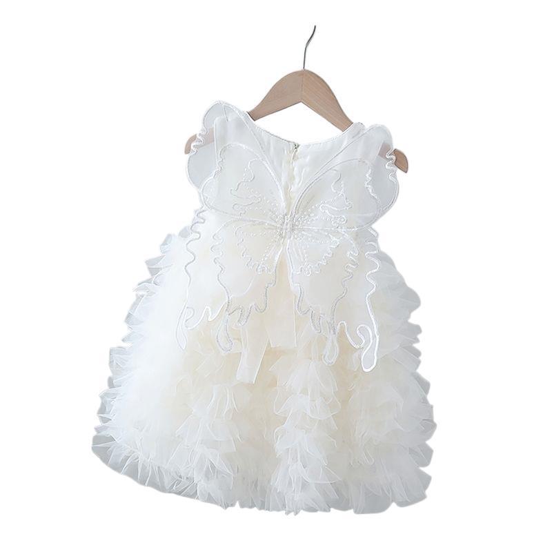 Girls' summer dress: new stylish children's summer outfit, baby girl princess dress, little girl's tiered dress