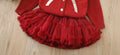 Girls' sequin bow sweater and tutu skirt two-piece set - new christmas & new year collection (fall/winter)