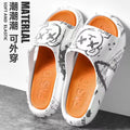 New arrival slippers for men summer outwear trendy ins beach home stepping on shit feeling bathing thick sole couple men wholesale sandals