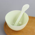 Avocado green: medium bowl + small stick