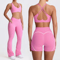 New arrival cross-border sports intimates sling nude yoga clothes outdoor fitness quick-drying yoga pants yoga clothes suit for women