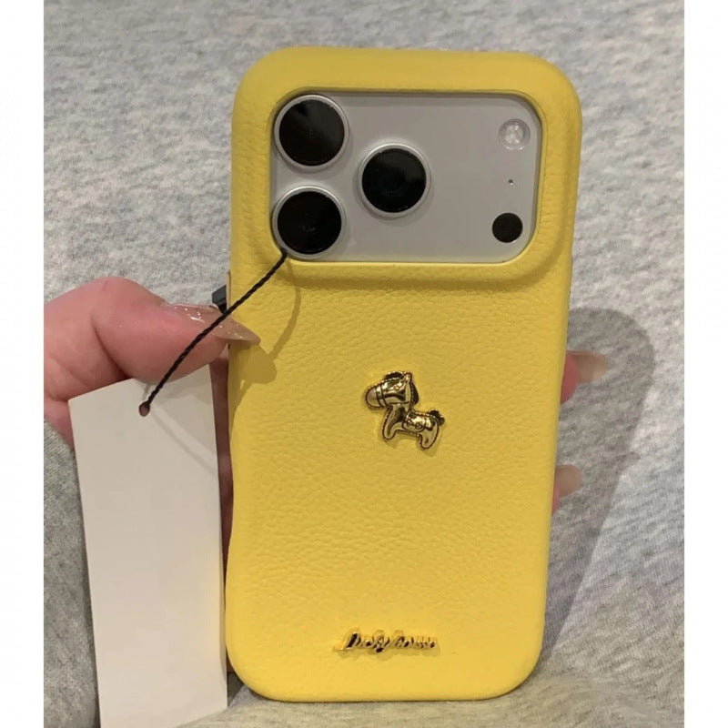 Xiaojinma new year case is suitable for apple 17 mobile phone case iphone13 leather pattern xiaomi huawei soft case 11 leather pattern