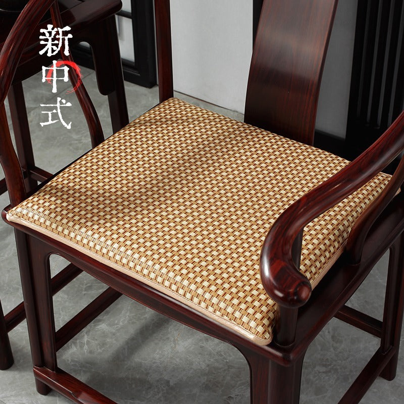 Summer cold rattan seat cushion solid wood armchair mat seat cushion Chinese mahogany sofa cushion chair cushion wholesale