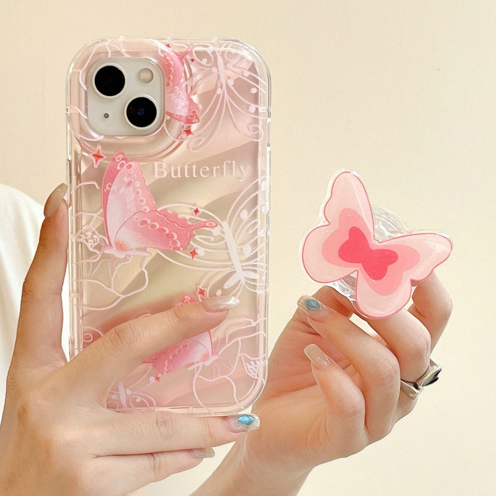 Creative desktop lazy stand melody kuromi/white rabbit/violent bear cartoon cute foldable mobile phone stand