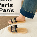 Xishuangbanna resort style ins ethnic style sandals for women summer outing soft bottom non-slip beach flip-flops for women