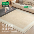 Removable and washable carpet, living room modern cream style bedroom sofa, machine washable double layer floor mat, accessible luxuryclassy carpet
