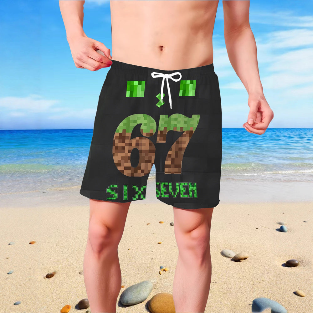 Boys' beach shorts and swim trunks for older kids, perfect for casual summer fun.