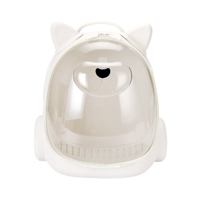 Cat carrier backpack - portable cat backpack space capsule design - large capacity pet travel bag