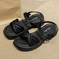 Trendy women's summer sandals - new 2024 styles: versatile retro roman sandals, chunky platform thong sandals, beach sandals for women