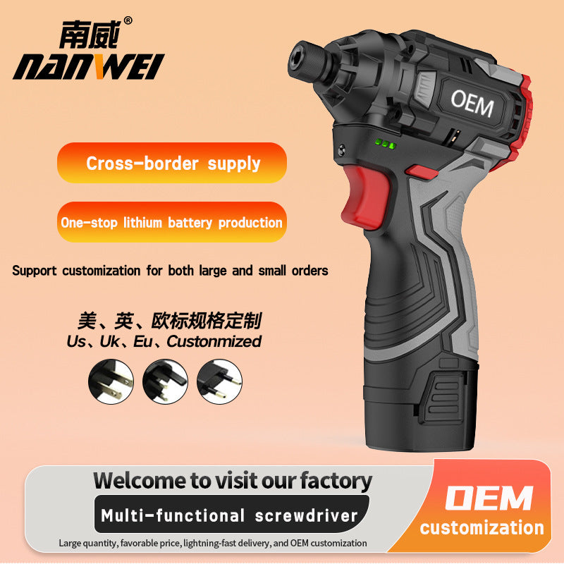 customized brushless lithium battery impact screwdriver for home portable 16.8v electric screwdriver for home electric screwdriver