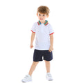 Wholesale boys' summer new arrivals: polo shirt & shorts set - perfect for outings, class uniforms, and school uniforms