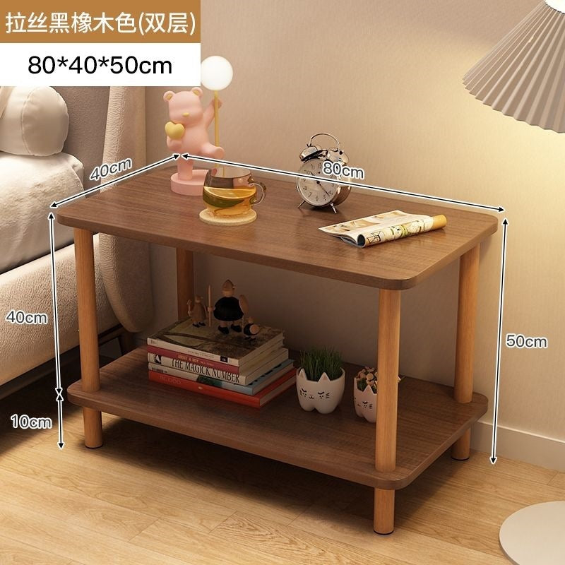 Bedside table bedside small table casual rental house small square table sofa side table bedroom simple for home storage rack