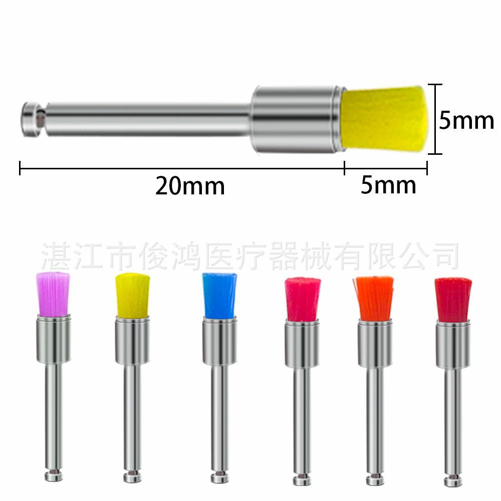 Dental oral cleaning and polishing brush head, color platform brush, cleaning teeth polishing artifact 100 pcs in a box